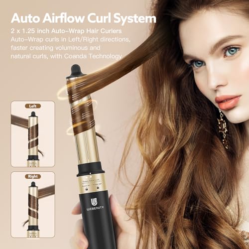 Image of webeauty 5 in 1 Hot Air Styler, High-Speed Negative Ionic Hair Dryer with Auto Curlers, Professional Blow Dryer Brush, Volumizer Straightener Multiple Styling, No Heat Damage