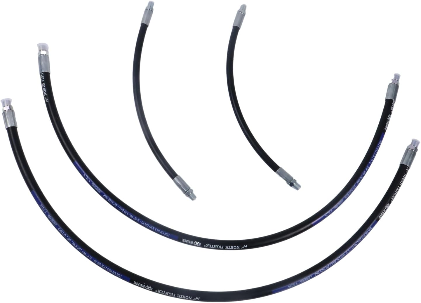 HOLDWELL Hose Kit 15" 15.5" 2-42" compatible with Boss RT3 Power V Blade 1/4'' 3/8in'' Receiver