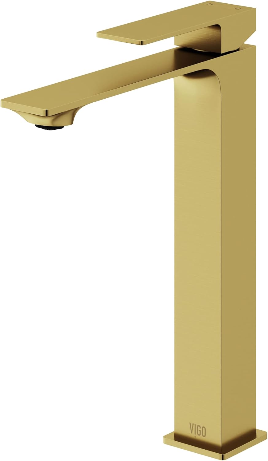 VIGO Dunn 11'' H Single Handle Single-Hole Bathroom Vessel Faucet in Matte Brushed Gold-VG03036MG