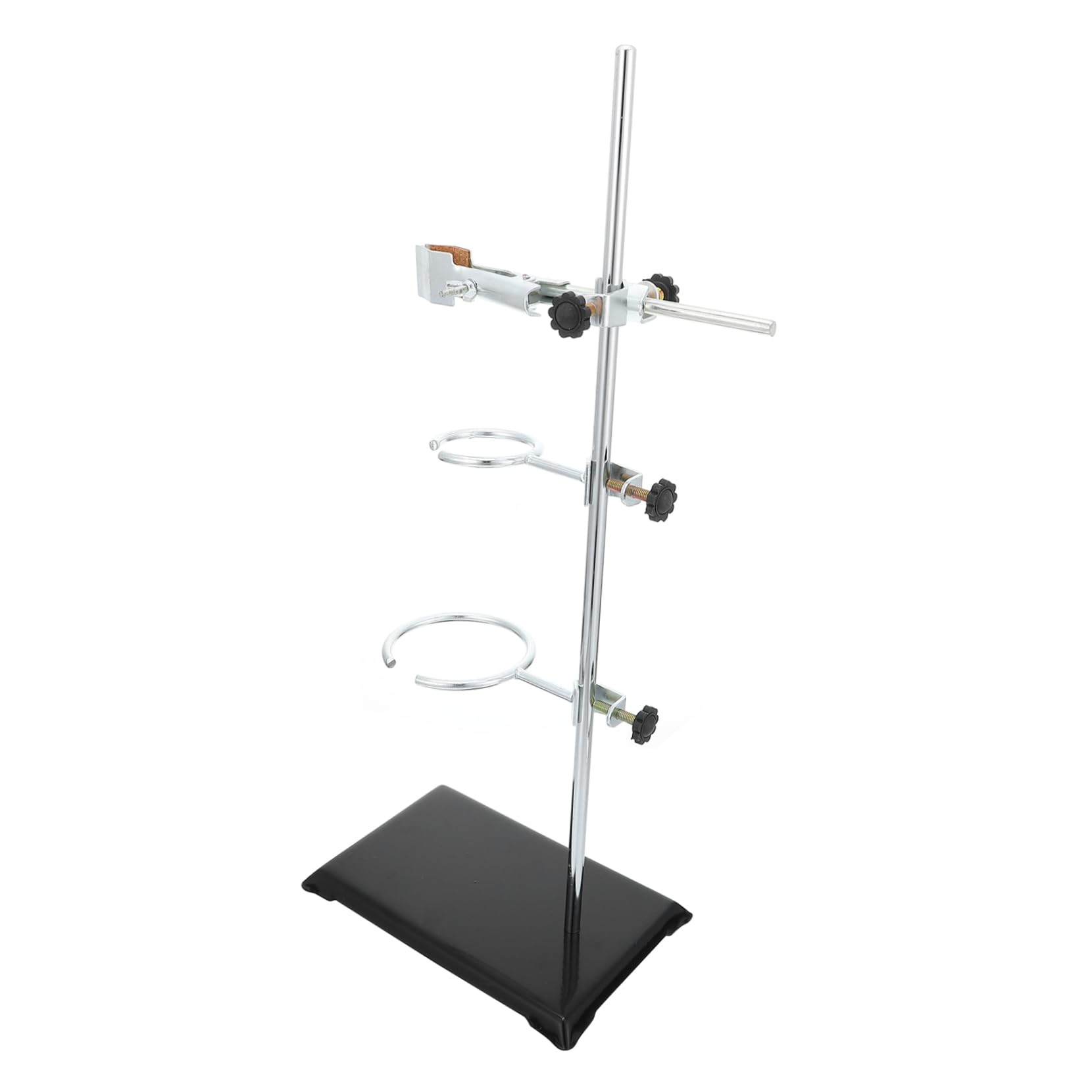 Hemobllo 1pezzi Supporto in Ferro Da Laboratorio Base Quadrata Morsetto Per Pallone in Metallo Attrezzatura Chimica Laboratorio Supporto Metallico Robusto Kit Forniture