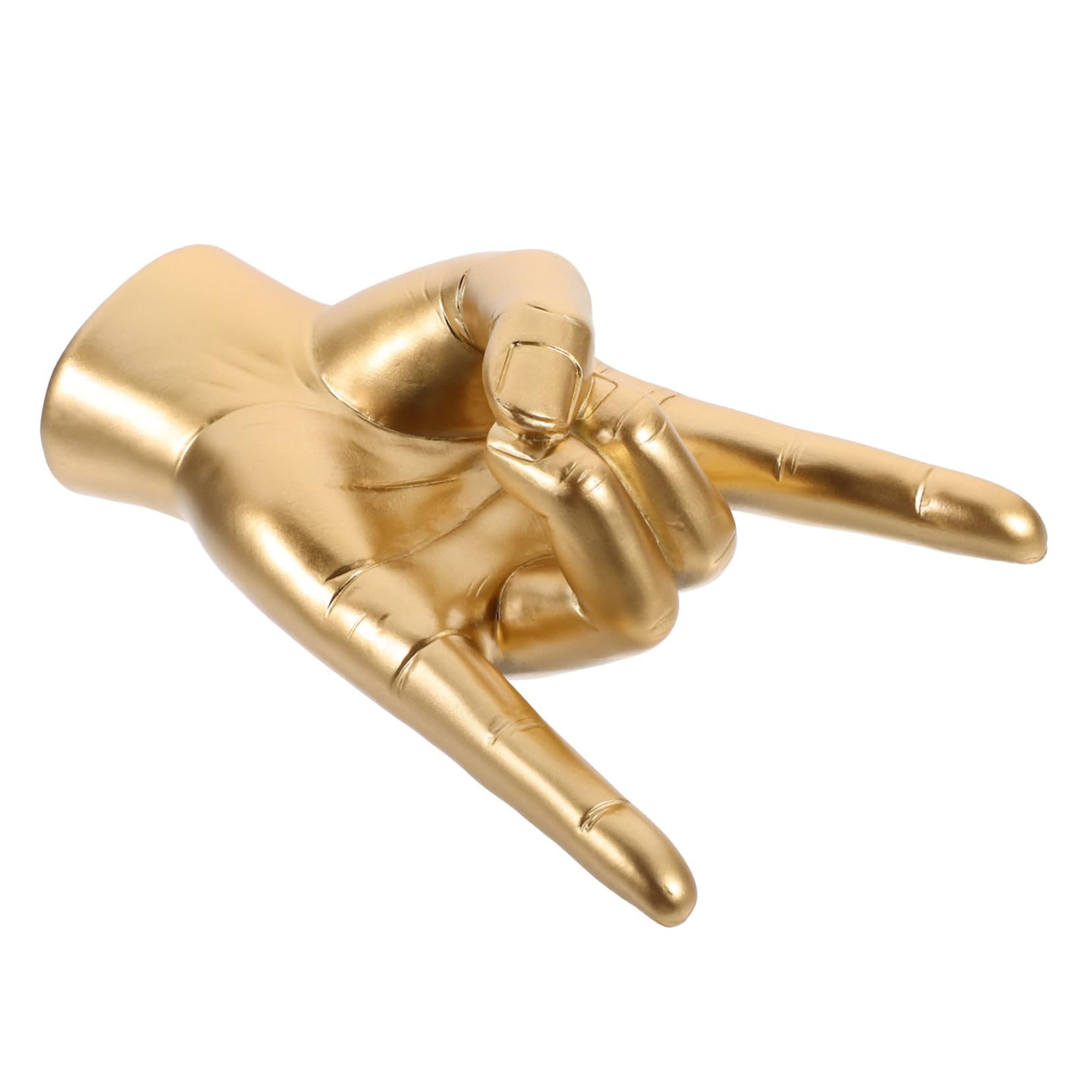 Alipis 2 Pz Modello Di Gesto Di Musica Rock Statua Decorare Arredamento Decorazioni Per La Casa Scultura in Stile Nordico Ornamento Per Il Gesto Della Roccia Domestica Resina