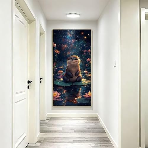 Malowanie po numerach dla dorosłych zestaw do malowania wydry 100 x 200 cm, x-387
