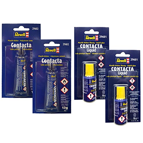 SPAR-SET 196330 - Contacta - Plastik-Kleber-Set, 2x 13g + 2x 18g, für Modellbau geeignet Cover