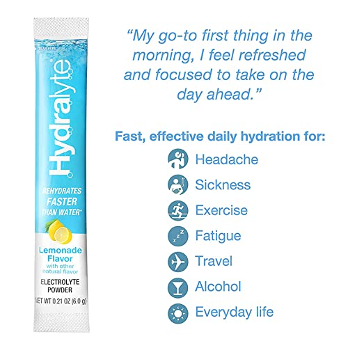 Buy Hydralyte Effervescent Electrolyte Sachets Lemonade 20 Sticks