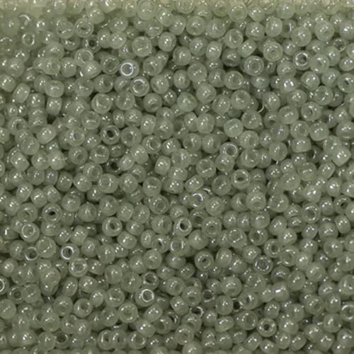 Miyuki Seed Bead 15/0 Dark Sea Green Opaque 22Gram Vial of Japanese Glass Beads