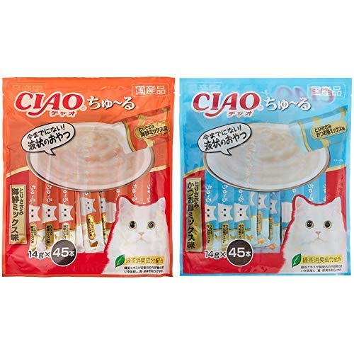 Amazon | 【セット買い】チャオ (CIAO) 猫用おやつ ちゅ~る とりささみ