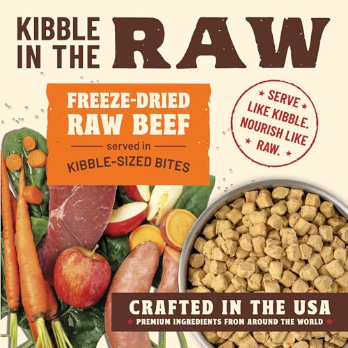 image for Primal Pet Foods Primal Kibble in The Raw, Freeze Dried Dog Food, Beef