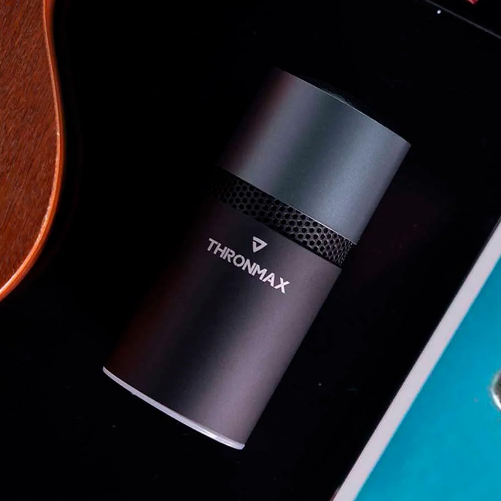 THRONMAX M8 Pulse- Compact & Foldable USB Condenser Microphone Perfect for Streaming live Audio - Black/Grey