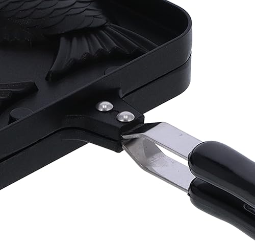 Miniatura 8 de Taiyaki Fishshaped Waffle Cake Maker Pan antiadherente doble sartén para uso en cocina Taiyaki Fishshaped Waffle Cake