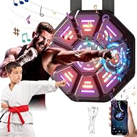 idudu Music Boxing Machine, LED Elektronische Musik Boxing Machine mit Bluetooth,9 Stufen Geschwindigkeit und Zählmodus, Geschenk Für Erwachsene und Kinder Exercise