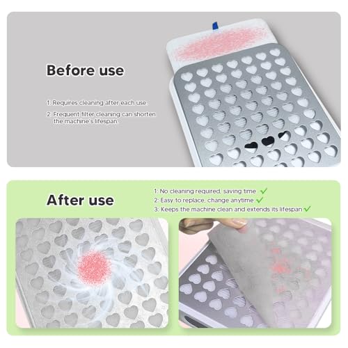 200 hojas para filtro de polvo de uñas con 12 velcros miniatura 5