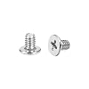 uxcell M2x3mm Phillips Screw Fastener Black 3.8mm Dia Screw Head for Laptop PC TV Fan Switch 200pcs