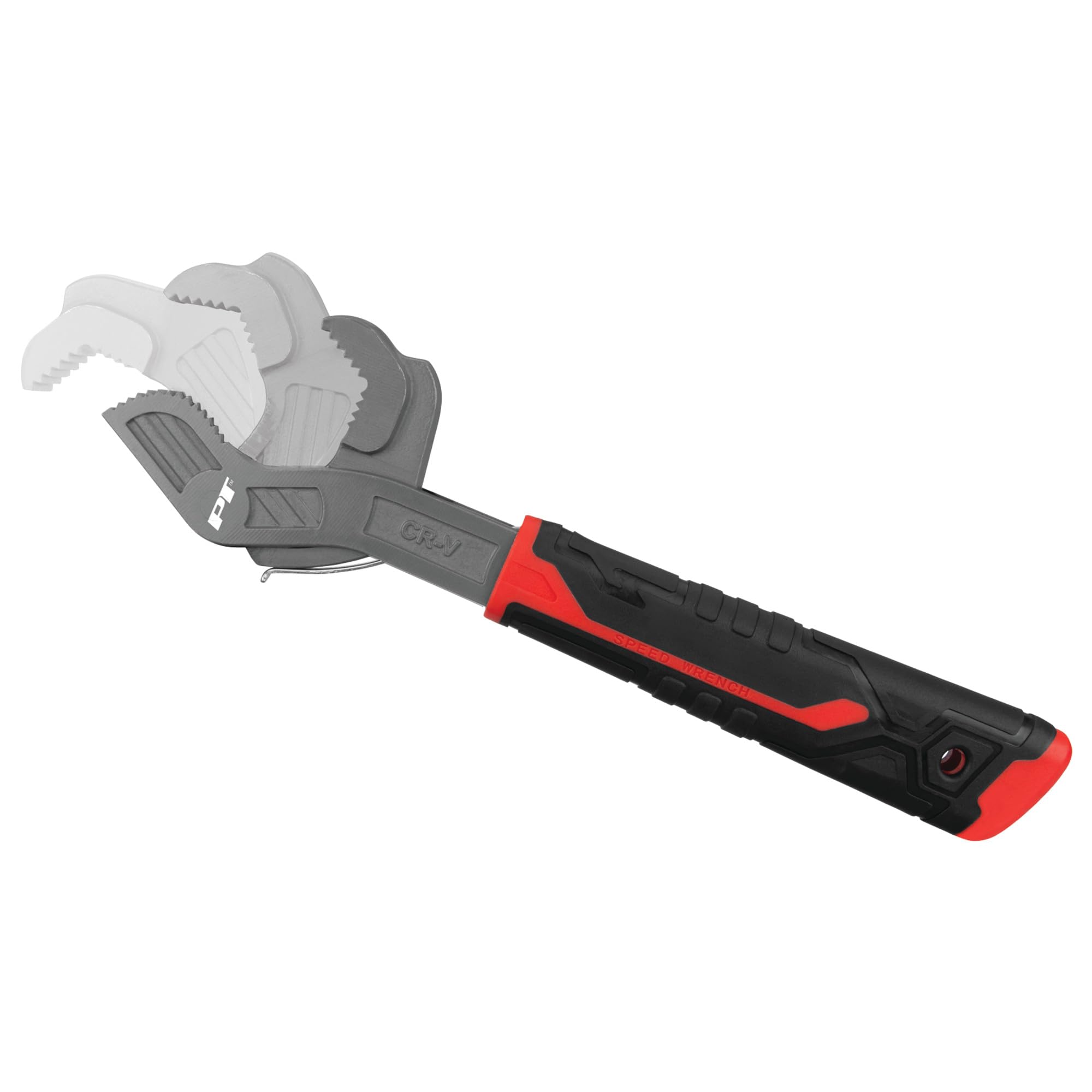 Performance Tool W30798 Llave universal de 12 pulgadas, cromo vanadio forjado en gota, acción de trinquete, con resorte, mango TPR