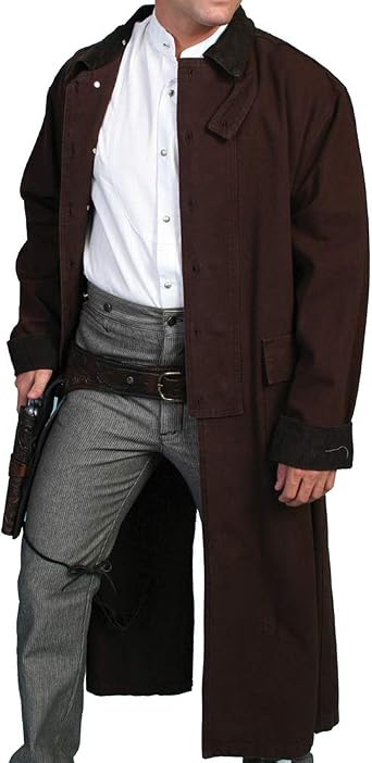 Scully Mens Long Canvas Jacket