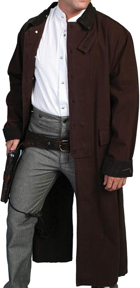 Rangewear By Scully Men's Long Canvas Duster at  Men’s Clothing store