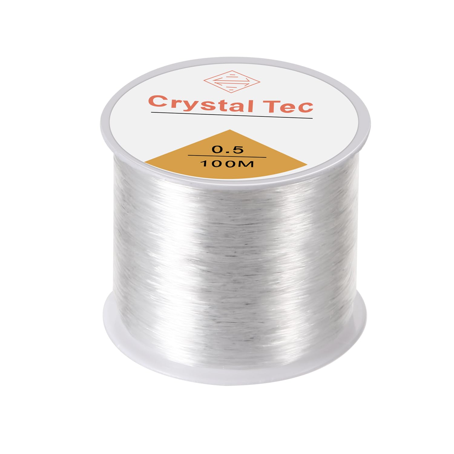 Arcjunys White 0.5Mm Elastic Cord Clear Bracelet String - Invisible Beading Thread For Jewelry Making - 100 Metres