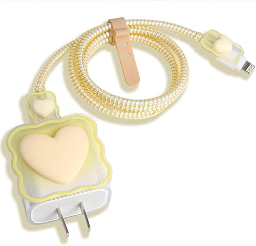 Miniatura 19 de Compatible con iPhone de 18 W/20 W, funda de cargador USB-C con bonito diseño de pajarita 3D, protector de cargador suave y transparente Kawaii,