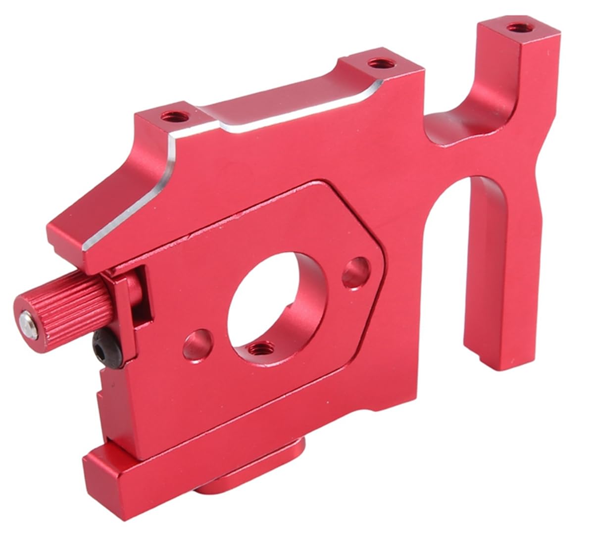 Alloy Sliding Motor Mount & Motor Mount Plate & Center Diff Differential Mount for 1/7 Arrma Kraton Notorious Typhon Infraction Outcast Felony Talion Mojave 6S Upgrade Parts ?Red?