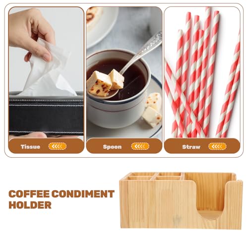 Support station de café en bois premium résistant à 5 cases - 4