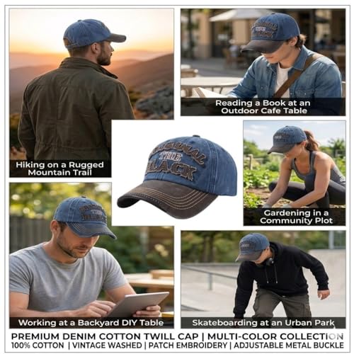 Image of Men's Cotton Baseball Cap, Adjustable Back Closure, Unisex, Casual Style, for Outdoor Lifestyle