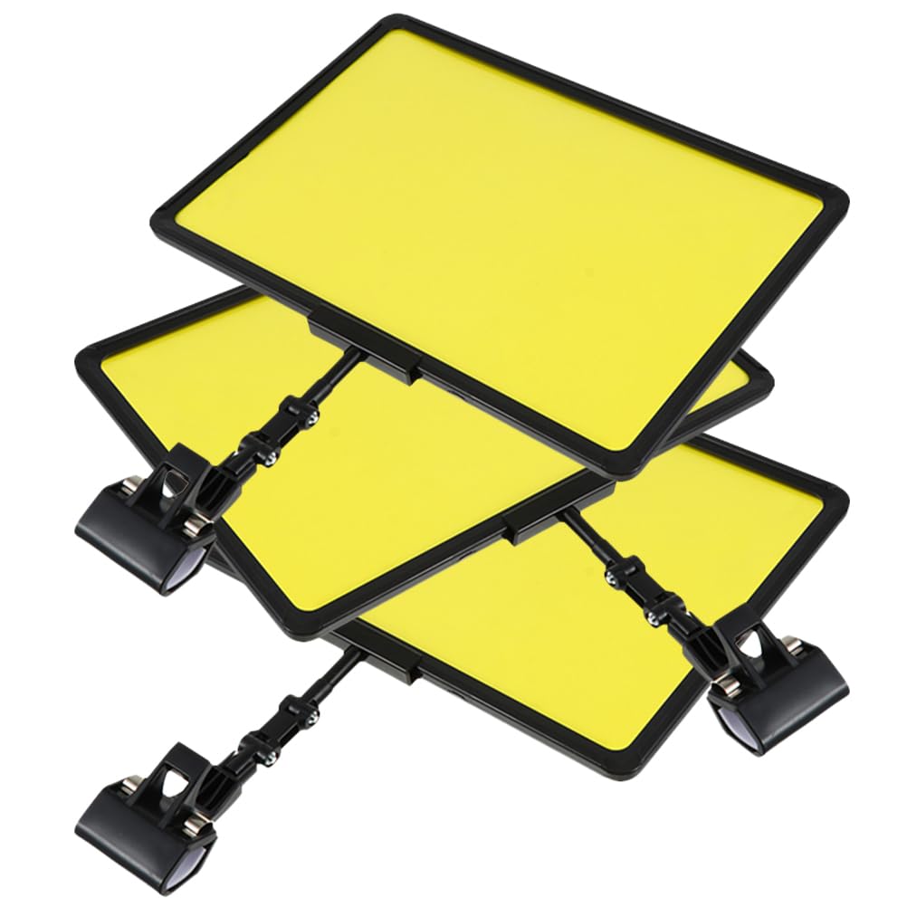 Porta Cartellino Prezzo con Clip in Abs 3 Pezzi Giallo