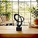Dosker Knot Decor Mobius Stripe Statue,Modern Abstract Sculpture for Home Decor,Coffee Table Decor for Living Room,Office(Black)