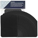 24pcs Iron on Patches Black 4.9x3.7 Inches Fabric Repair Kit Large Size for Clothes, Pants, Jeans, Jackets by Cocoboo