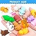 POKONBOY 30 Pcs Squishies Mochi Toys, Mini Kawaii Squishy Forest Animals Squeeze Stress Relief Toys Easter Basket Stuffers Christmas Birthday for Kids