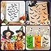 Bonieset 480Pcs Halloween Bat Stickers - Self-Adhesive Labels, Night Sky Black Shape Decals for Envelope Sealing, Cards, Scrapbook, Party Favor, Wrapping Decor
