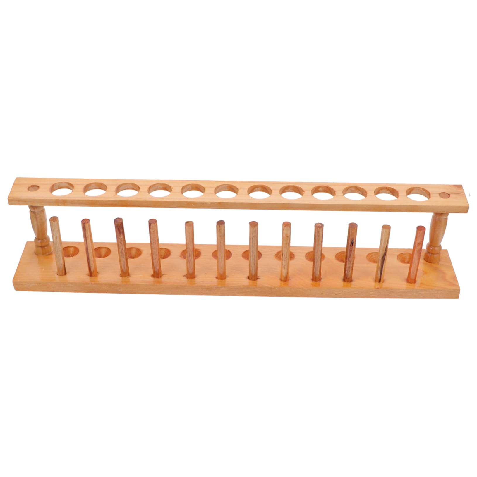 PRETYZOOM Porta Tubos de Ensayo de Madera Ligera y Portátil, Gradilla para Tubos de Ensayo Resistente para Laboratorio y Escuela, Diseño Práctico y Duradero