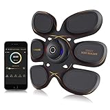 YOAKUEE Elettrostimolatore Muscolare con Controllo Attraverso App per Smartphone USB Ricaricabile Connessione Bluetooth-50 Livelli