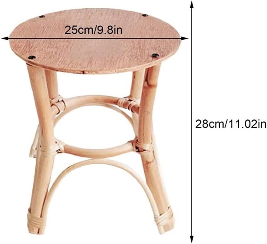 Rattan Plant Stand Rack Hand-woven Indoor Flower Pot Holder Shelf For Outdoor Home