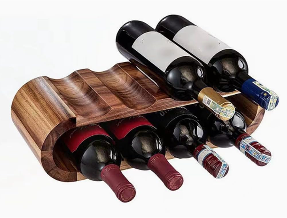 Double Layered Wine Rack Wine Bottle Display Rack Ornaments Restaurant Bar Tabletop European Style Red Wine Rack