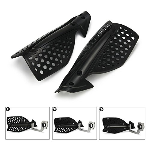 Image of Motorcycle Handguards Double Layer Protection 7 /8 inchand 11 /8 inchUniversal for CRF250R CRF300L KLX 300 KLX 250S RMZ450 DRZ125 YZ85 YZ125 CLX 700 Black