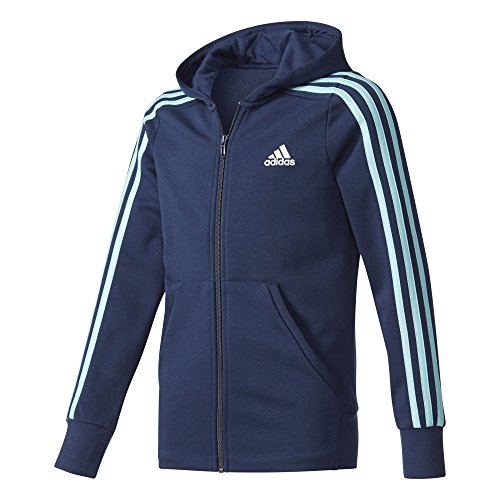 Adidas YG 3s FZ HD, Felpa Bambino