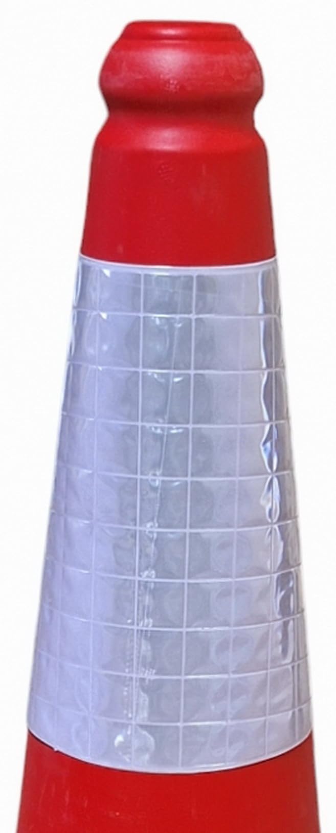 FERRETELIX Kit de 10 cônes de signalisation - 50 cm - Réfléchissant - Base en caoutchouc