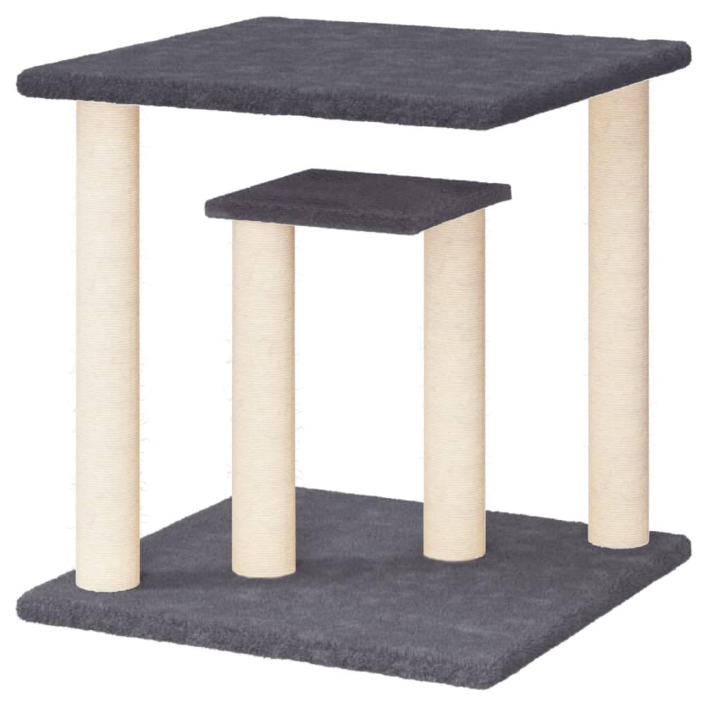 ShGaxin Drapak dla kotów z ciemnoszarymi platformami 50 cm drapak dla kota, drapak dla kota, akcesoria dla kotów, wieża dla kota, rozrusznik dla kota, domek dla kota