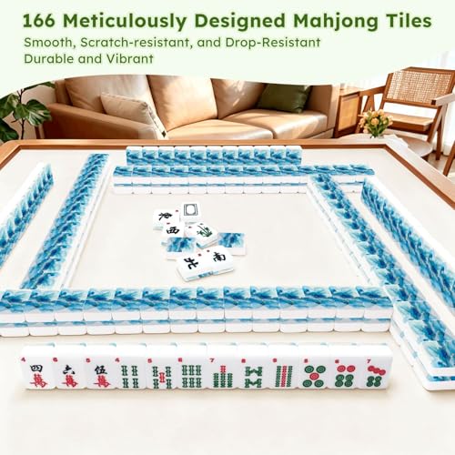 Juego de Mesa American Mahjong Juego Completo 166 Fichas miniatura 7