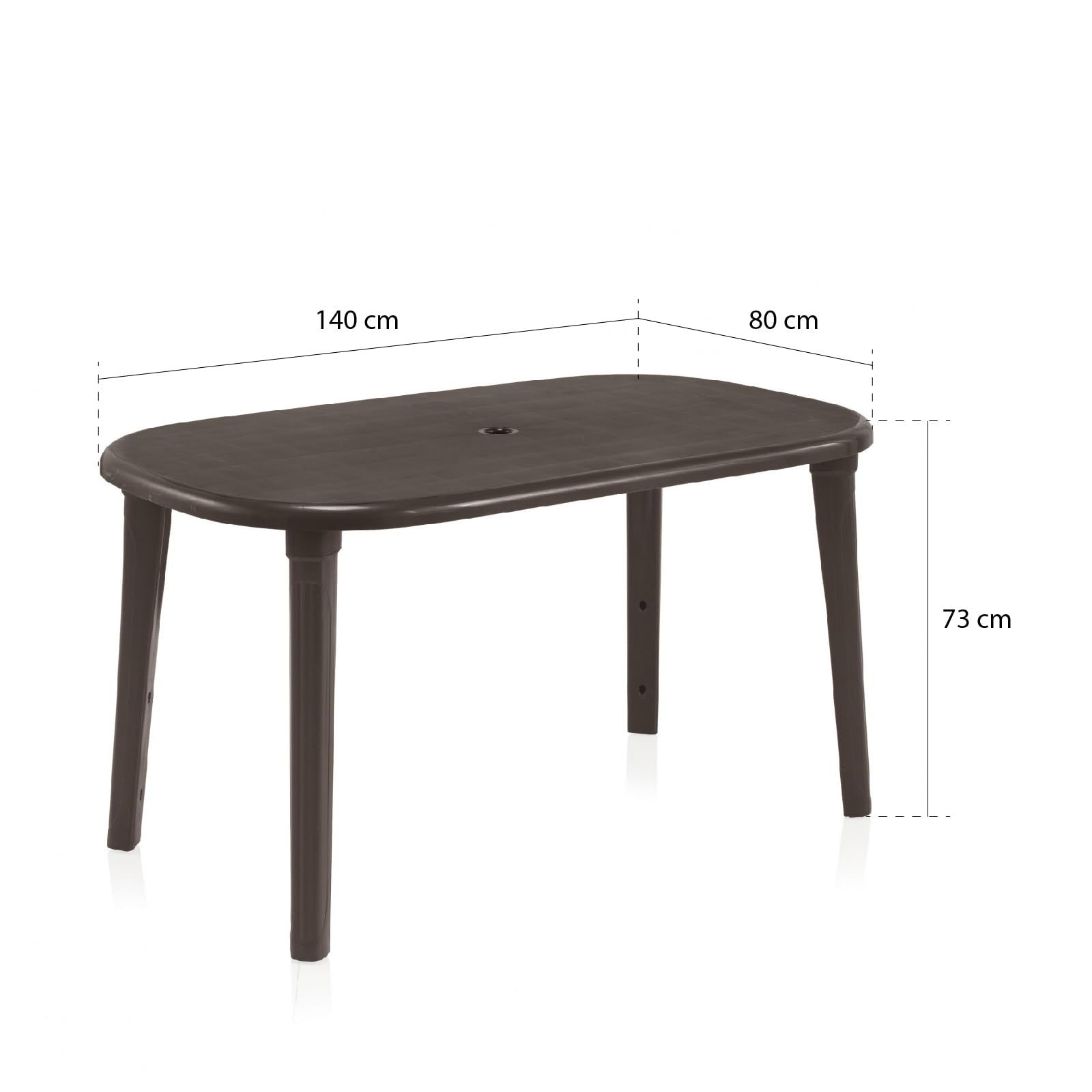 SHAF Muebles Jardín Mesa Cancún 140 Wengué SP Berner 55359