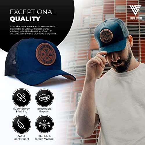 Image of Urban Effort Trucker Hat for Men - Mesh Back Baseball Cap, 5 Panel Snapback Hats for Men and Women