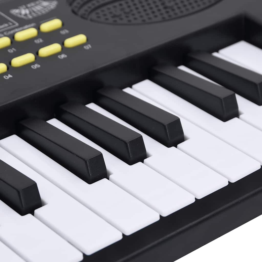 Pianoforte elettrico per bambini, con 37 tasti, microfono, USB e batteria, portatile, per principianti, insegnamento musicale, casa, palcoscenico e studio, regalo