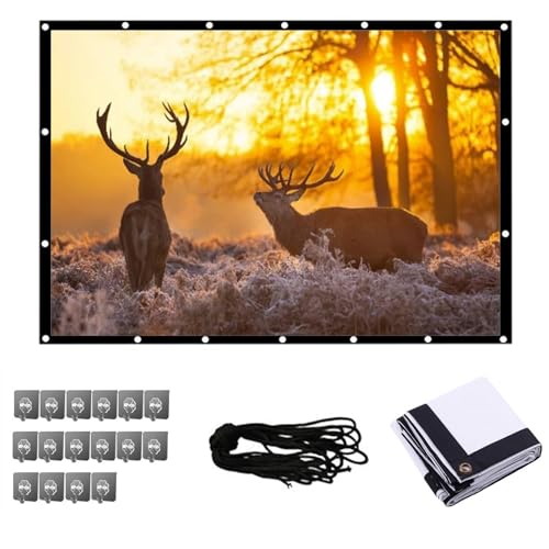 Pantalla para proyector 200 pulgadas 4:3 plegable y portátil