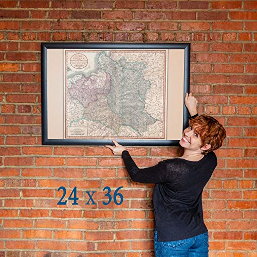History Prints Map Of Poland Prussia & Lithuania Antique Map By Cary 1799-24 X 36 Inches #TOP5