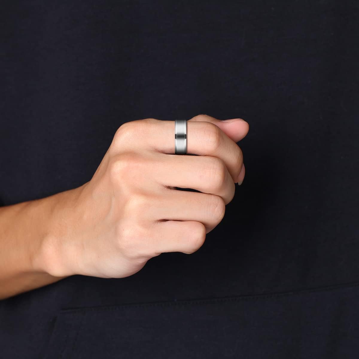 6mm 8mm 10mm Silver Tungsten Rings Wedding Band Matte Comfort Fit For Men Women Size 4-15.5 - Image 5