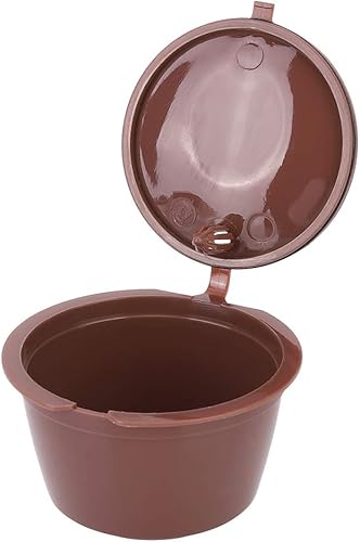 Miniatura 8 de Kit de filtro recargable de repuesto con cuchara de café, 3 cápsulas de café reutilizables, cepillo, cápsula de café recargable para Dolce Gusto,