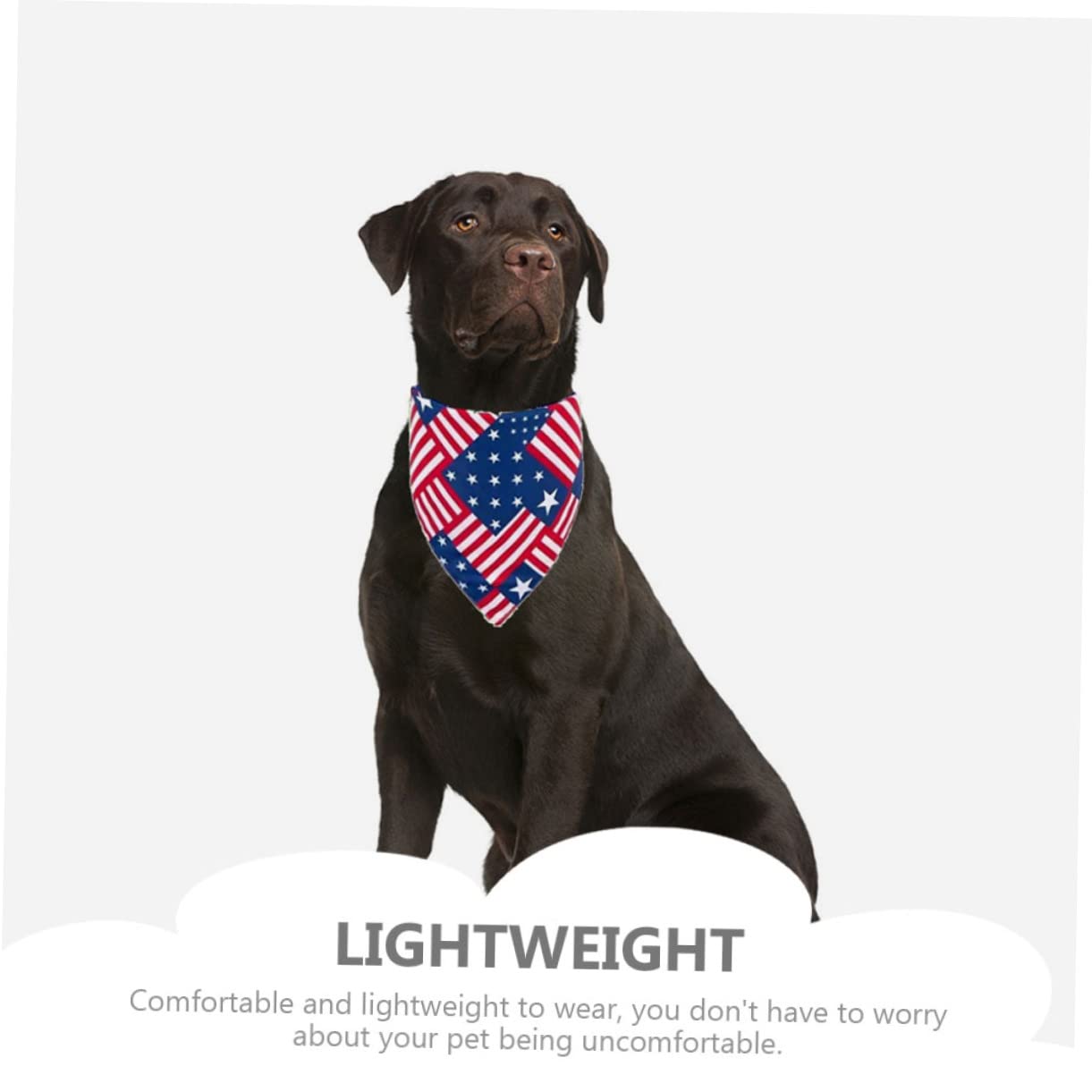 BESPORTBLE 20pièces Bandanas Triangulaires Festifs pour Animaux De Compagnie Écharpes Élégantes pour Chiens Et pour Jour De Indépendance