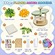 PATEMZON Blumenpresse Kinder, DIY Blumen Bastelset, Blumen Bastelset mit Blumenständer, Vase, Aufkleber, Geschenkpapier, Blumengarten Spielzeug, Basteln Geschenke für Mädchen ab 3 4 5