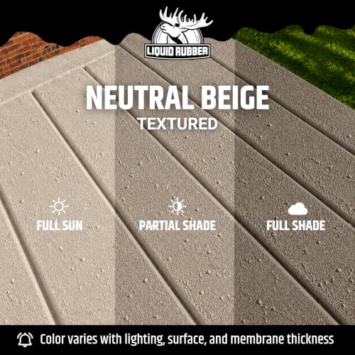 Image of Liquid Rubber Polyurethane Deck Coating - Textured, Neutral Beige, 4 Gallon