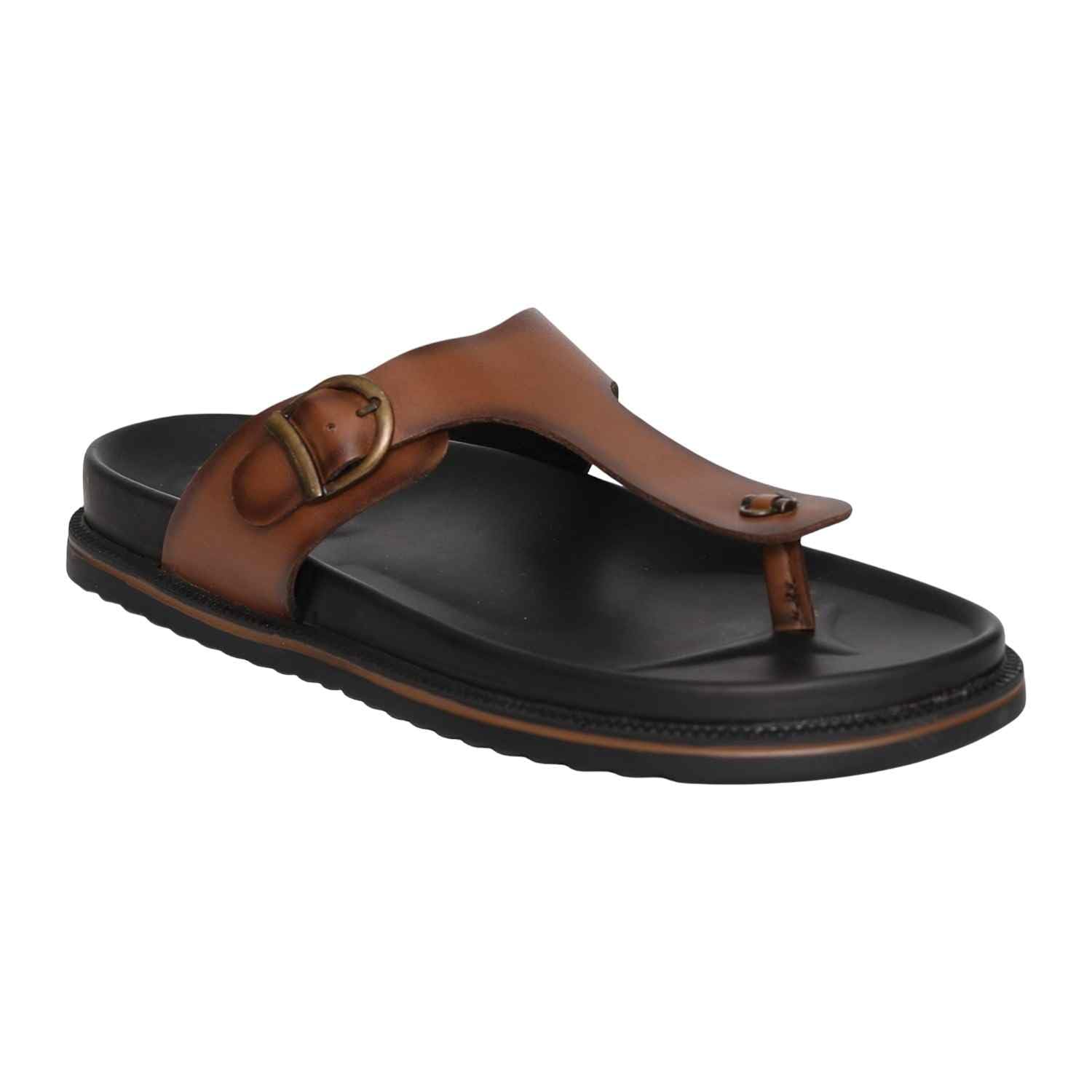 fresco Mens Tan Stylish Strap Sandal-picture-52