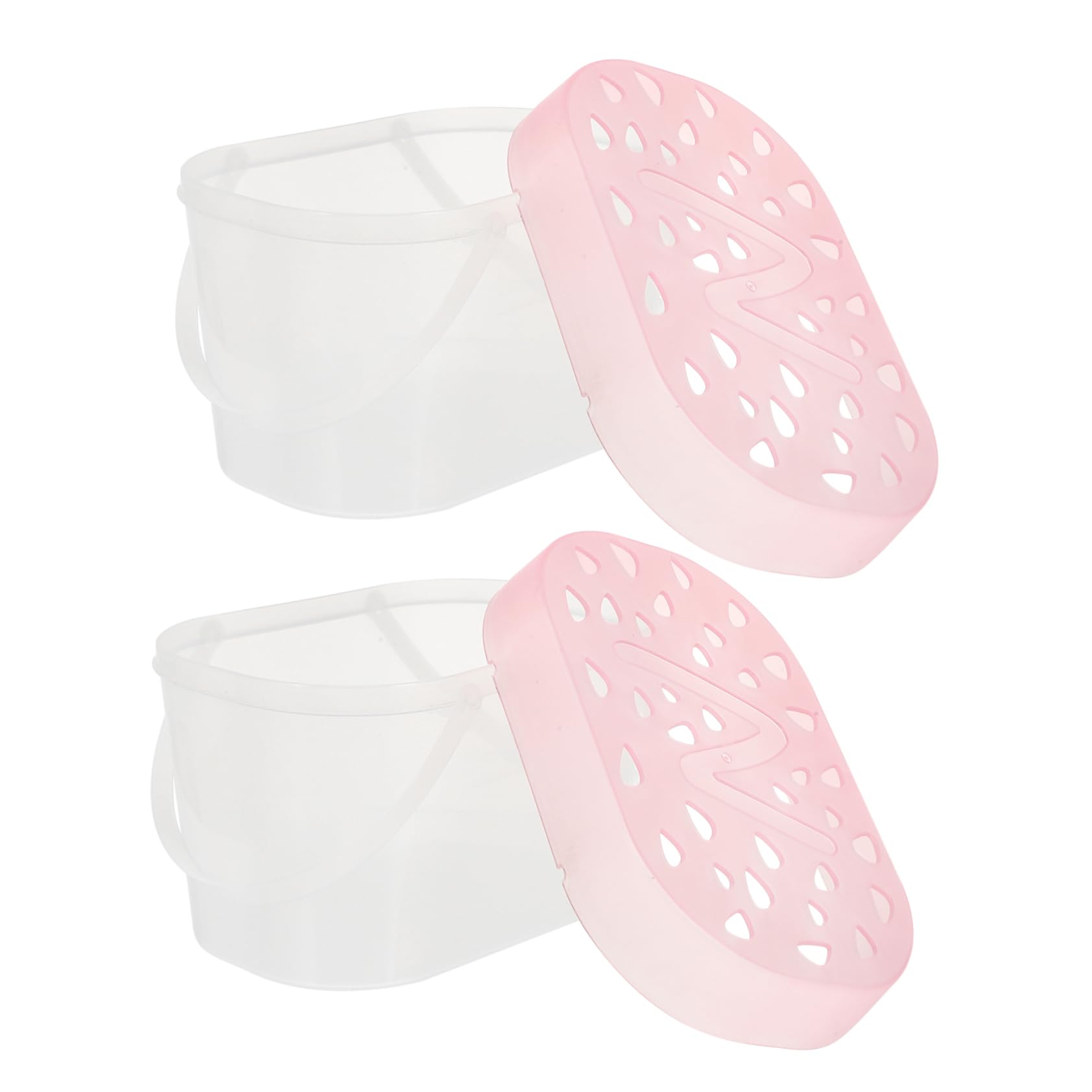 Happyyami 2pcs Turtle Cases and Hamster Boxes Portable Pet Carrying Containers for Travel Hiking Shopping and